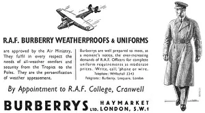 Weatherproofs: Burberrys RAF Weatherproofs & Uniforms