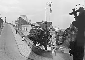 Hradcany: Burggasse (Castle District) in Prag, 1936