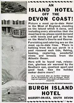 Burgh: Burgh Island Hotel advertisement