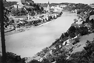 Salzach: Burghausen an der Salzach, 1939