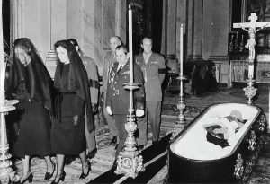 Pardo: Burial of the Spanish general and dictator Francisco