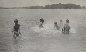 Rangoon: Burmese scouts having fun in the water