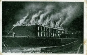 Weybridge: Burn & Co's Mills Disaster, Esher, Surrey