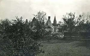 Silesia: Burned house in Upper Silesia, 1920