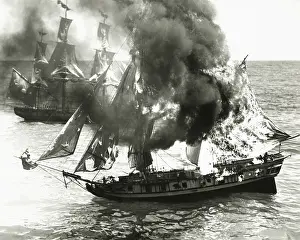 Emergencies: Burning boat in the middle of the ocean -