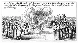Censorship: BURNING A BOOK 1643
