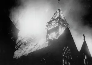 Nicaise: Burning church