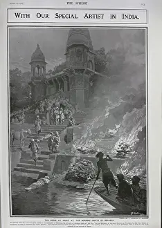 Hindus: Burning ghats, Benares
