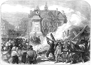 Voltaire: BURNING GUILLOTINE 1871