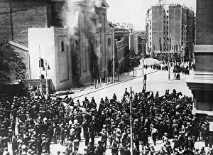Mostly: Burning Jesuit Monastery in Madrid, 1936-1939
