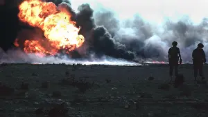 Kuwaits: Burning Kuwaiti oil field during the First ?