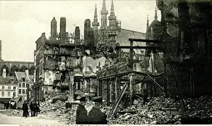 Leuven: Burning of Louvain, Belgium, WW1