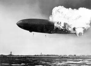 Lakehurst: Burning LZ 129 Hindenburg, 1937