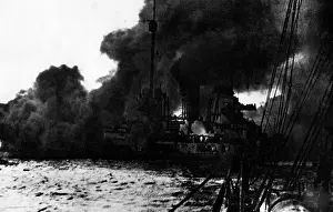 Seydlitz: Burning SMS Seydlitz, 1916