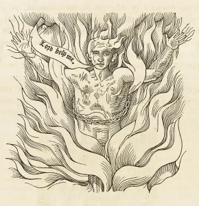 Exclaims: BURNING AT THE STAKE