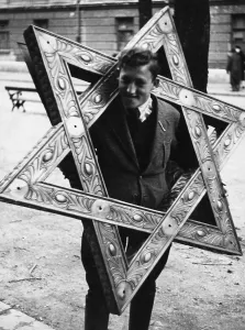 Semitic: Burning of the synagogue in Munich, 1938