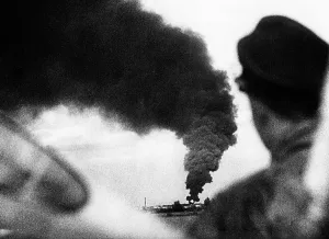 Transition: Burning tanker on the Dnieper River, 191