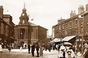 Burslem: Burslem Town Hall early 1900s
