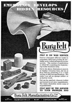 Bury Felt Manufacturing Company. Industrial Felt Products