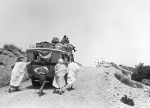 Algerian: Bus in the Algerian Sahara, 1932