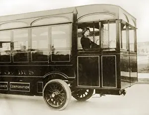 Electrically: Bus driver in London, 1913