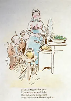Pancakes: Busch, Wilhelm, 15.4.1832 - 9.1.1908, German