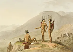 Bushmen: Bushmen Hottentots armed for an expedition