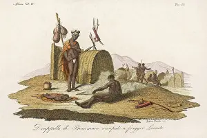 Bushmen: BUSHMEN IN VILLAGE