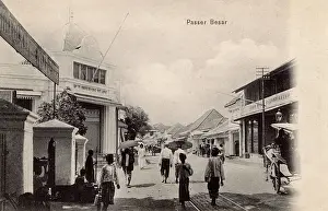 Jakarta: Business street in Surabaya, East Java, Indonesia