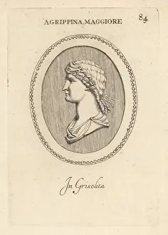 Abraham Blooteling: Bust of Agrippina the Elder, wife of Germanicus