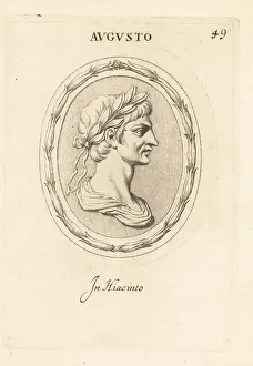 Abraham Blooteling: Bust of Caesar Augustus or Octavian, first Roman Emperor