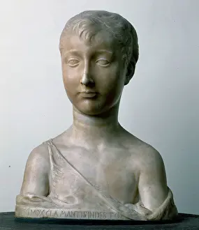 Rossellino: Bust depicting the Young St