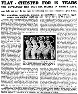 Chested: Bust Enhancement Advertisement, 1916