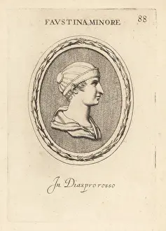 Abraham Blooteling: Bust of Faustina the Younger, Roman Empress