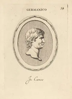 Abraham Blooteling: Bust of Germanicus Julius Caesar, Roman general