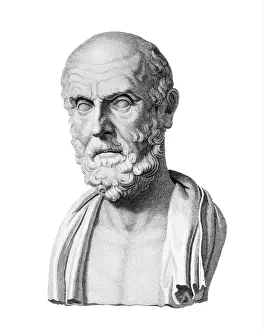 Impairment: Bust of Hippocrates of Kos Greek Physician 400