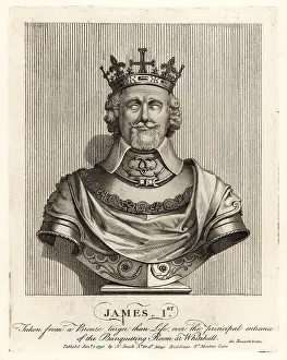 Antiquaries: Bust of King James I of England