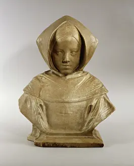 Enamelled: Bust known as La Novice