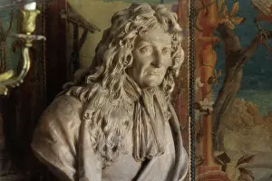 Oudry: Bust, La Fontaine's Study, Chateau de Vaux-le-Vicomte
