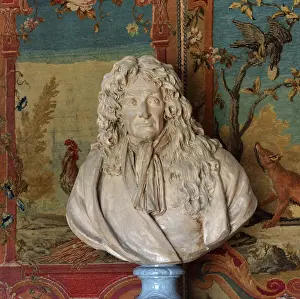 Oudry: Bust, La Fontaine's Study, Chateau de Vaux-le-Vicomte