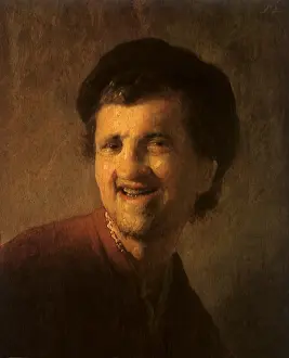 1620s: Bust of a laughing young man, by Rembrandt
