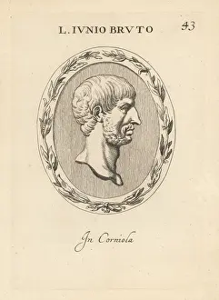 Abraham Blooteling: Bust of Lucius Junius Brutus, semi-legendary first Consul