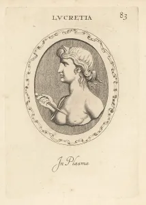 Abraham Blooteling: Bust of Lucrece with dagger at her breast