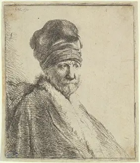 1630: Bust of a man wearing a high cap