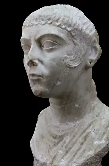 Mnar: Bust, Museo Nacional de Arte Romano, Merida, Spain