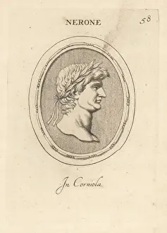 Corniola: Bust of Nero, Roman Emperor