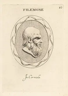 Corniola: Bust of Philemon, Athenian poet