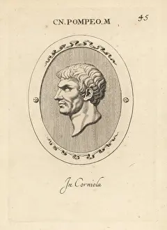 Abraham Blooteling: Bust of Pompey the Great, Roman general