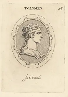 Abraham Blooteling: Bust of Ptolemy XIII Theos Philopator, brother of Cleopatra