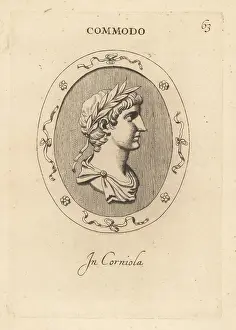Abraham Blooteling: Bust of Roman emperor Commodus